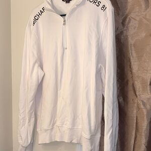 White quarter-Zip Sweatshirt